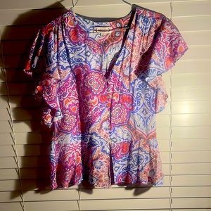 Paisley peplum top never worn